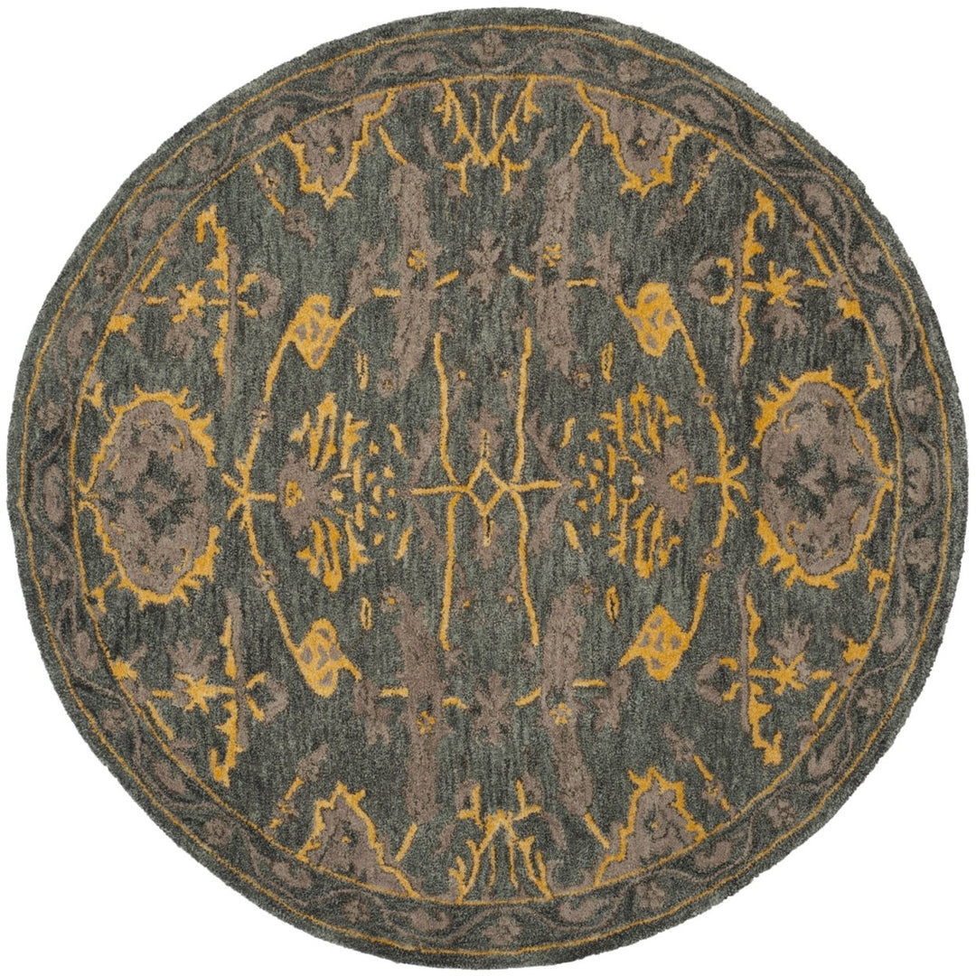 SAFAVIEH Bella BEL671A Handmade Blue Grey / Gold Rug Image 1