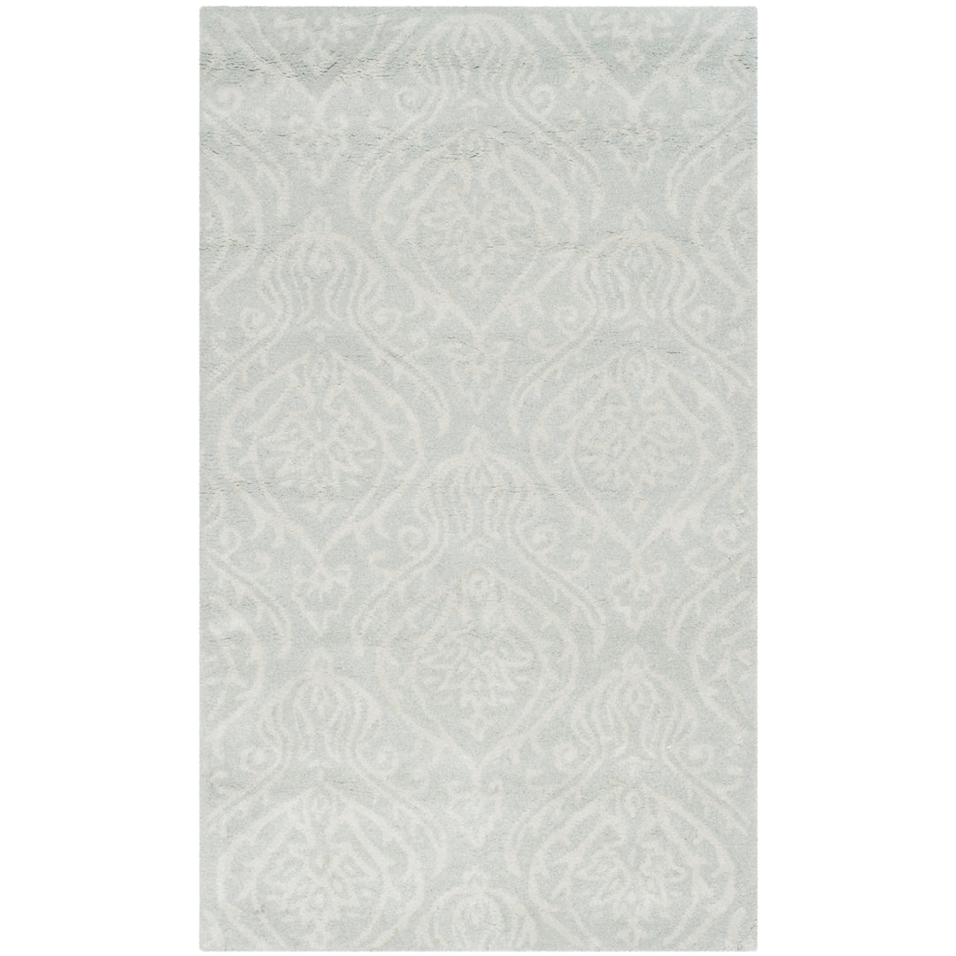 SAFAVIEH Bella BEL445A Handmade Silver / Ivory Rug Image 10