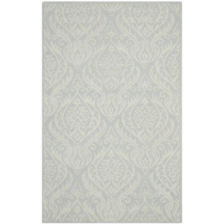 SAFAVIEH Bella BEL445A Handmade Silver / Ivory Rug Image 11