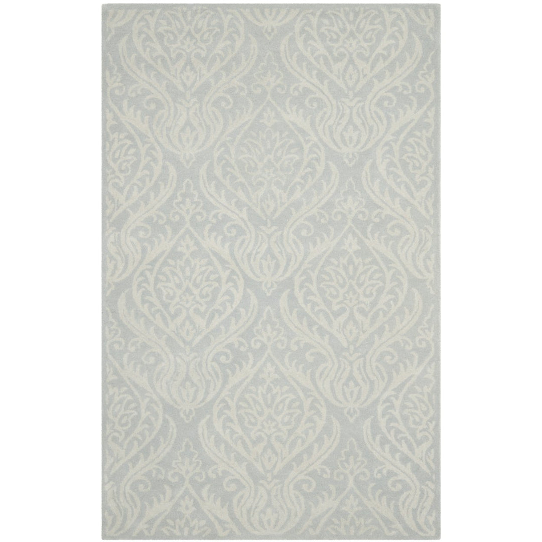 SAFAVIEH Bella BEL445A Handmade Silver / Ivory Rug Image 1