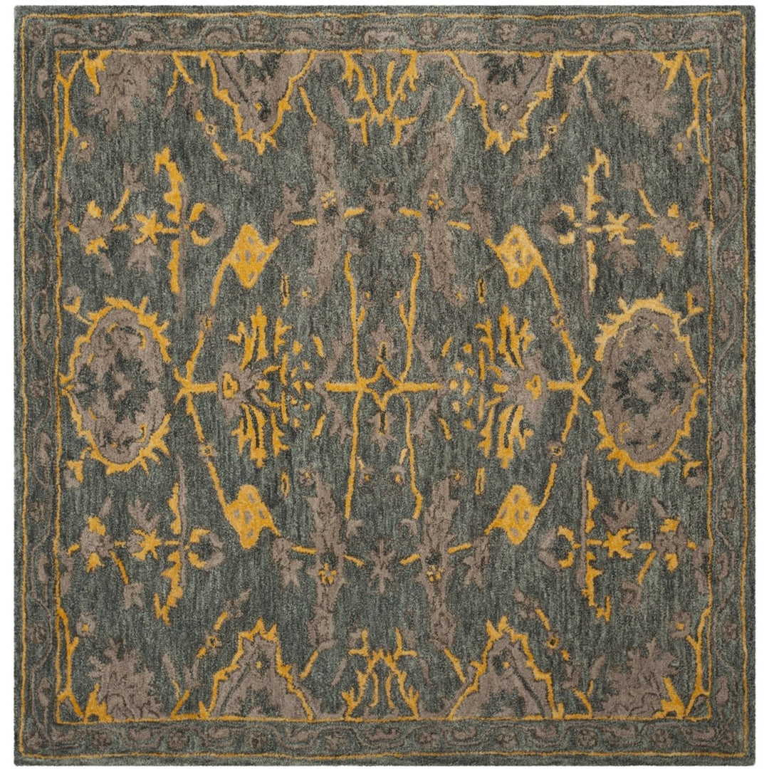 SAFAVIEH Bella BEL671A Handmade Blue Grey / Gold Rug Image 1