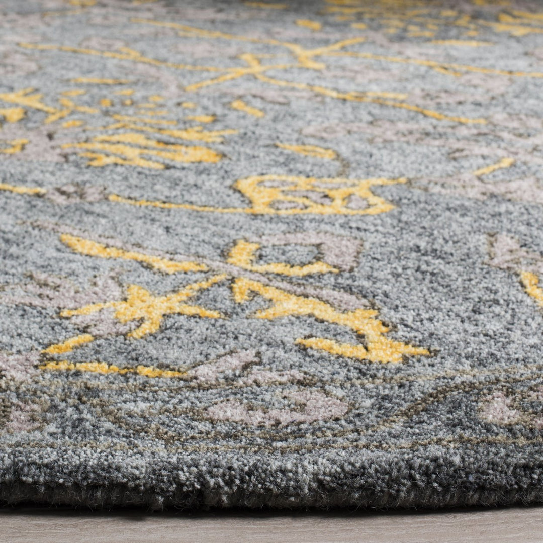 SAFAVIEH Bella BEL671A Handmade Blue Grey / Gold Rug Image 7