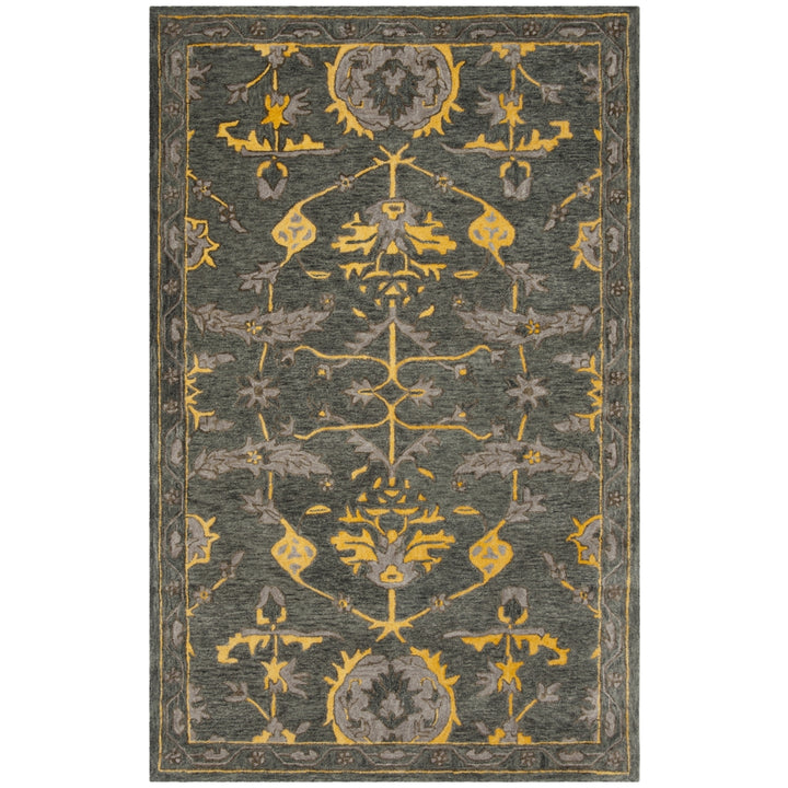 SAFAVIEH Bella BEL671A Handmade Blue Grey / Gold Rug Image 9