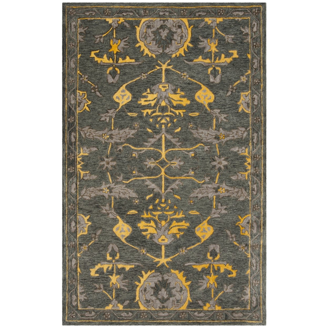 SAFAVIEH Bella BEL671A Handmade Blue Grey / Gold Rug Image 1