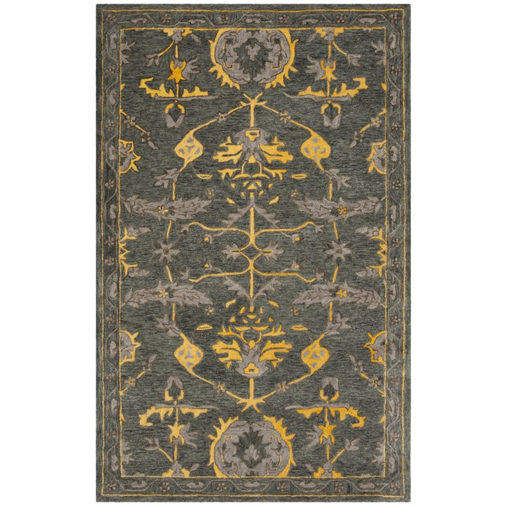 SAFAVIEH Bella BEL671A Handmade Blue Grey / Gold Rug Image 1