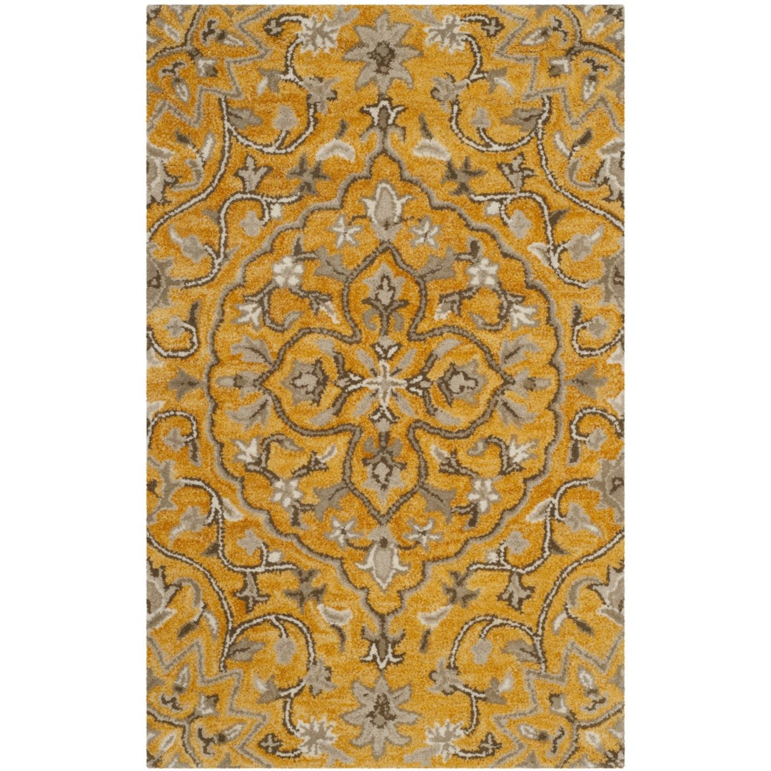 SAFAVIEH Bella BEL673A Handmade Gold / Taupe Rug Image 2