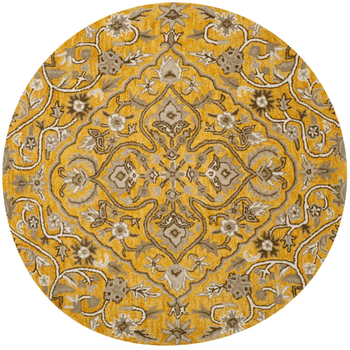 SAFAVIEH Bella BEL673A Handmade Gold / Taupe Rug Image 5