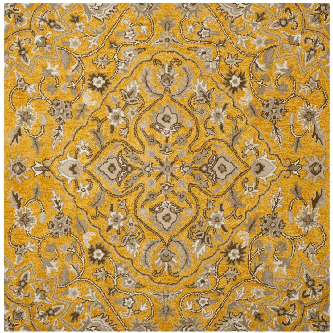 SAFAVIEH Bella BEL673A Handmade Gold / Taupe Rug Image 6