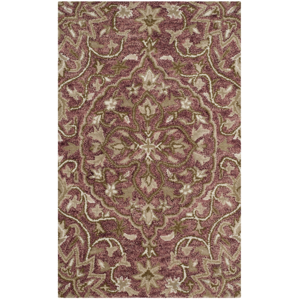 SAFAVIEH Bella BEL673B Handmade Rose / Taupe Rug Image 2