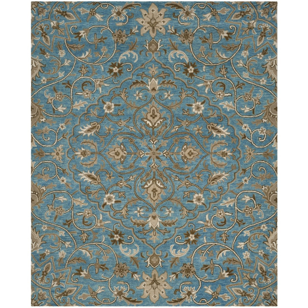 SAFAVIEH Bella BEL673C Handmade Blue / Taupe Rug Image 1