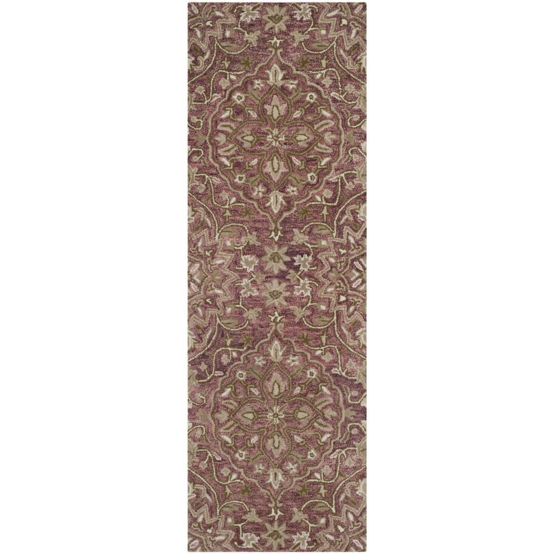 SAFAVIEH Bella BEL673B Handmade Rose / Taupe Rug Image 3