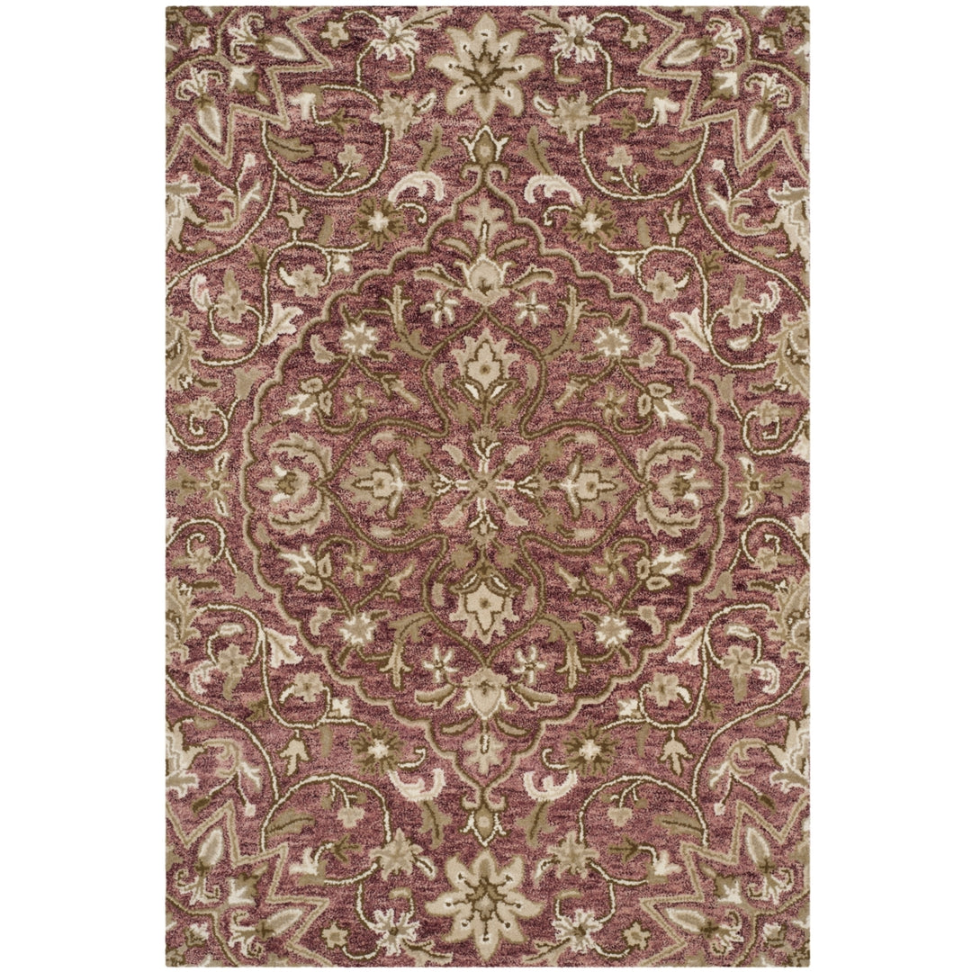 SAFAVIEH Bella BEL673B Handmade Rose / Taupe Rug Image 4