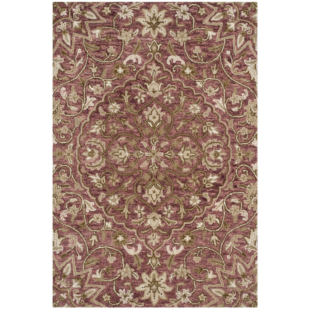 SAFAVIEH Bella BEL673B Handmade Rose / Taupe Rug Image 1