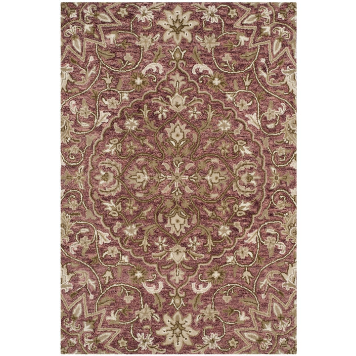 SAFAVIEH Bella BEL673B Handmade Rose / Taupe Rug Image 1