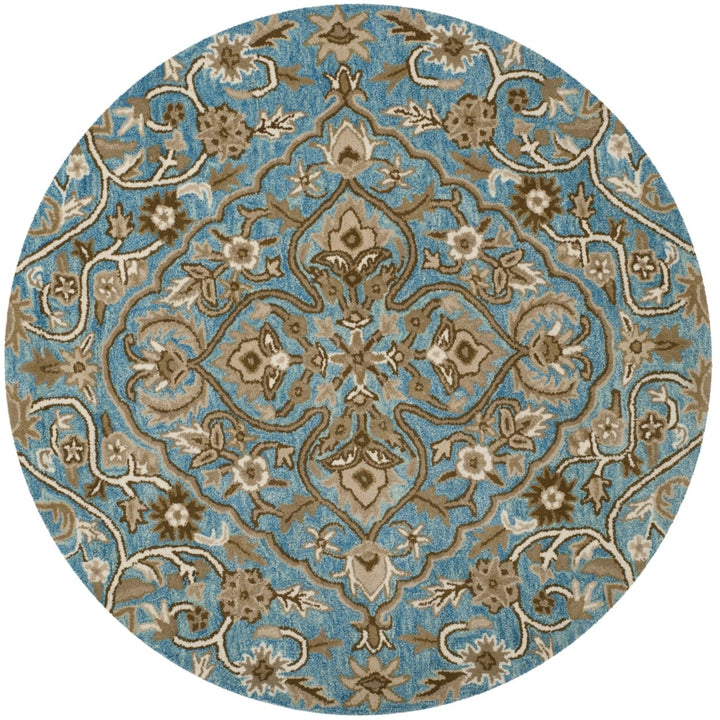 SAFAVIEH Bella BEL673C Handmade Blue / Taupe Rug Image 1