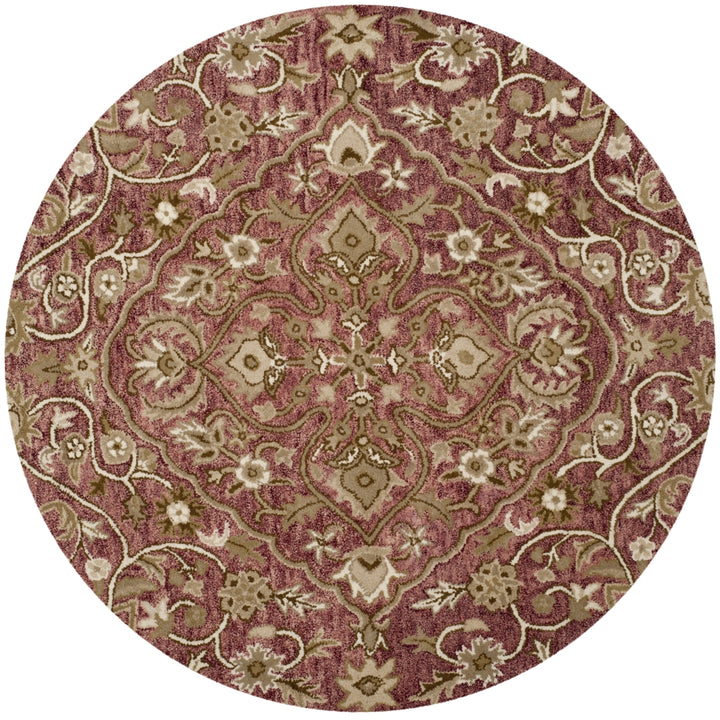 SAFAVIEH Bella BEL673B Handmade Rose / Taupe Rug Image 6