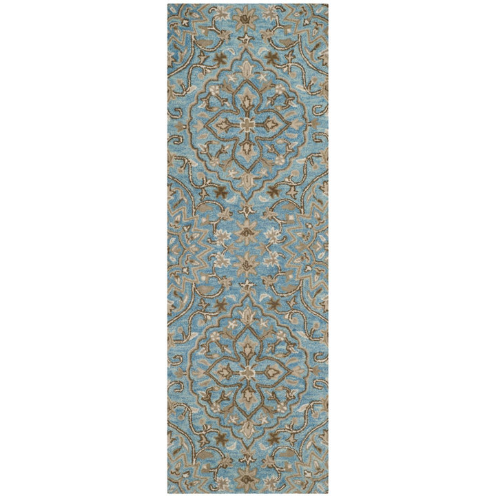 SAFAVIEH Bella BEL673C Handmade Blue / Taupe Rug Image 1