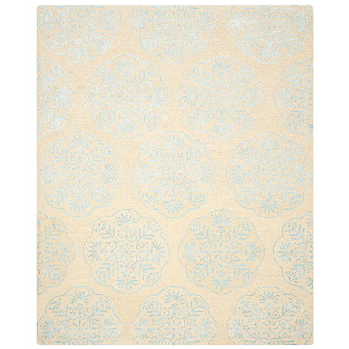 SAFAVIEH Bella BEL711C Handmade Beige / Blue Rug Image 1