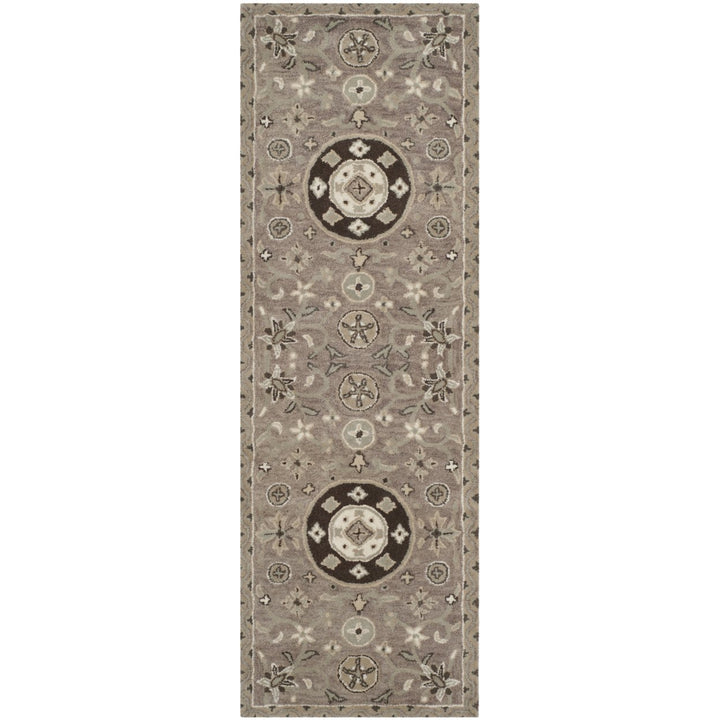 SAFAVIEH Bella BEL674B Handmade Taupe / Light Grey Rug Image 5