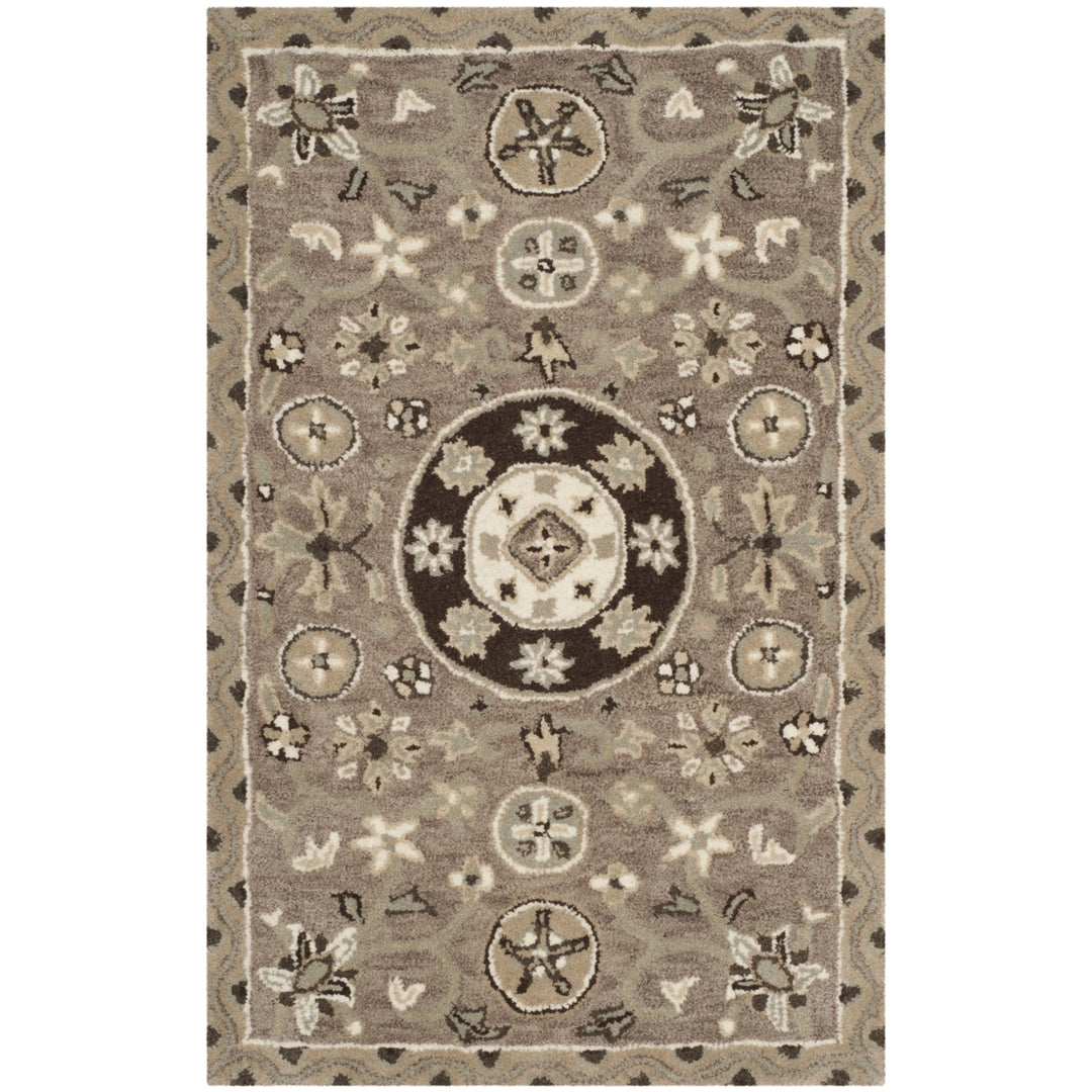 SAFAVIEH Bella BEL674B Handmade Taupe / Light Grey Rug Image 8