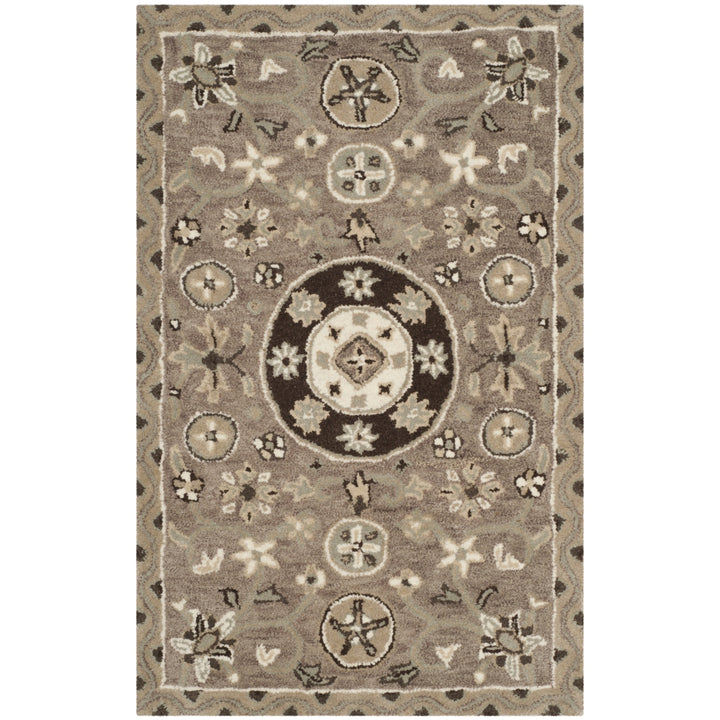 SAFAVIEH Bella BEL674B Handmade Taupe / Light Grey Rug Image 8