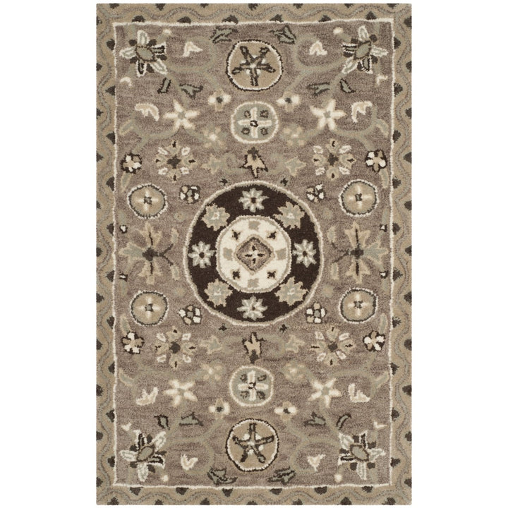 SAFAVIEH Bella BEL674B Handmade Taupe / Light Grey Rug Image 1