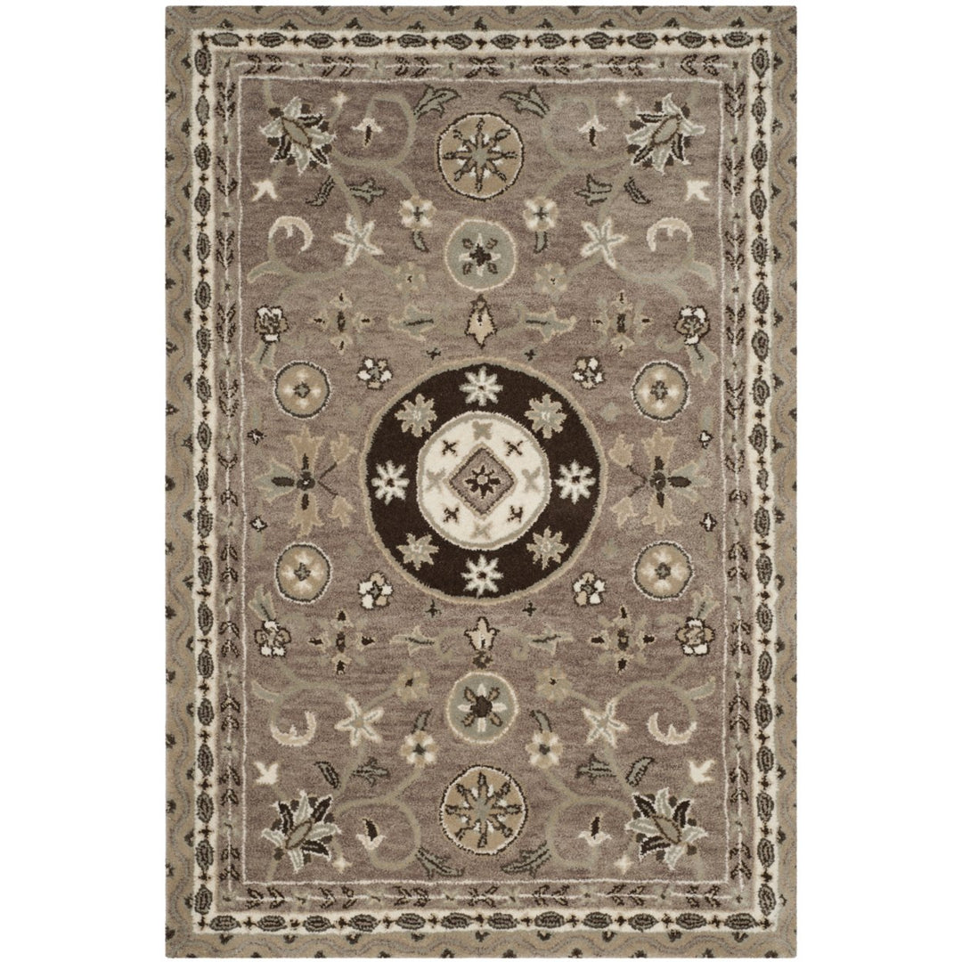 SAFAVIEH Bella BEL674B Handmade Taupe / Light Grey Rug Image 1