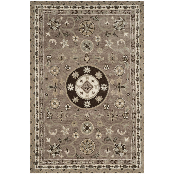 SAFAVIEH Bella BEL674B Handmade Taupe / Light Grey Rug Image 1