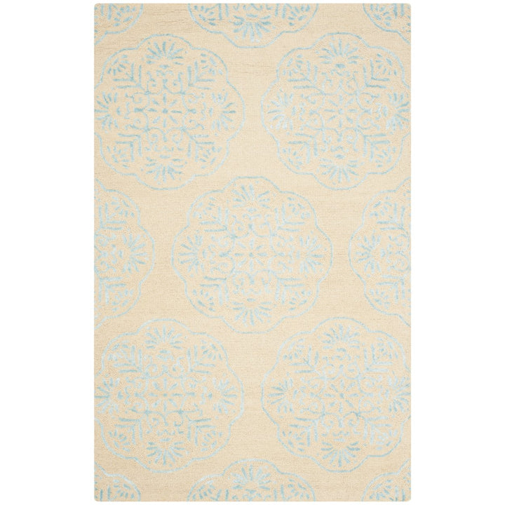 SAFAVIEH Bella BEL711C Handmade Beige / Blue Rug Image 1