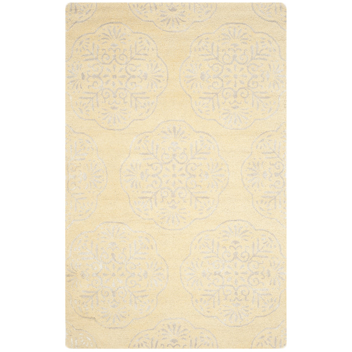 SAFAVIEH Bella BEL711B Handmade Beige / Silver Rug Image 6