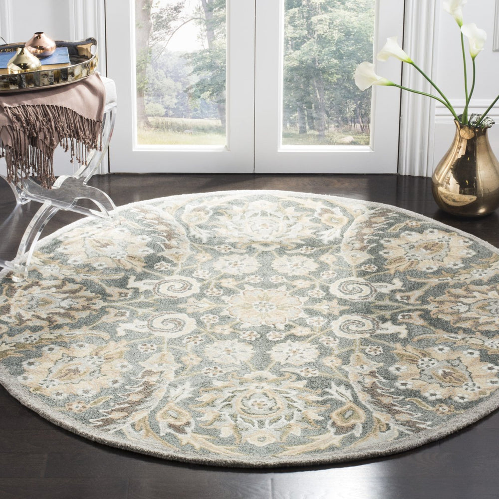 SAFAVIEH Bella BEL923B Handmade Grey / Multi Rug Image 2