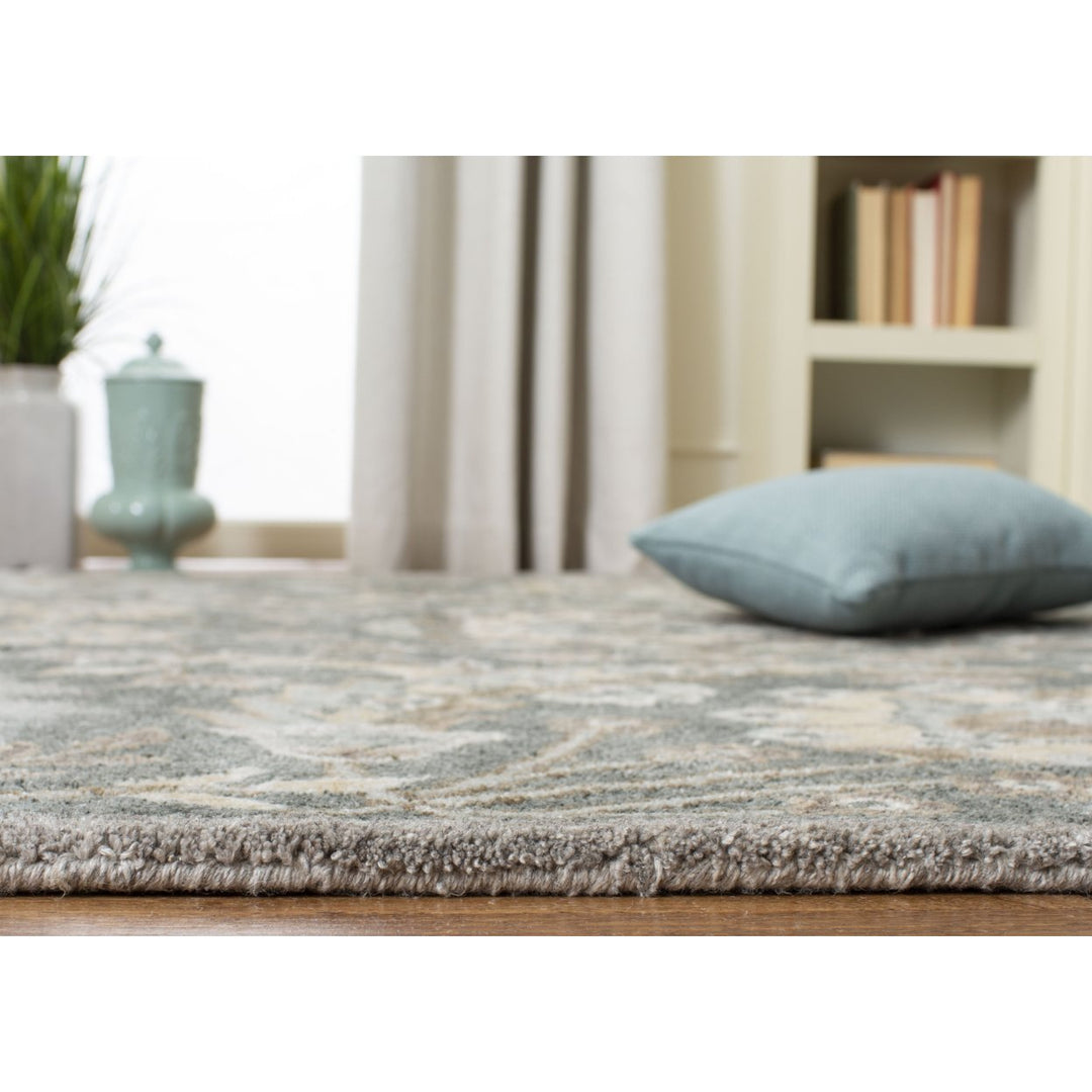 SAFAVIEH Bella BEL923B Handmade Grey / Multi Rug Image 8