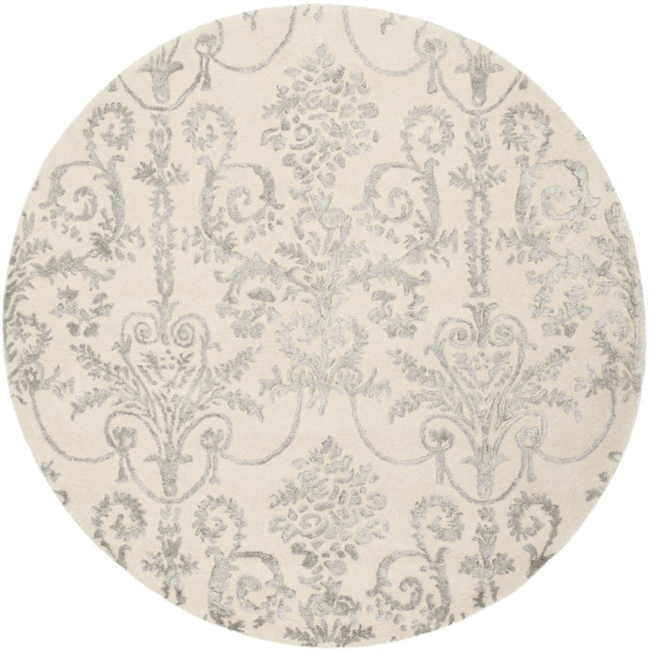 SAFAVIEH Bella BEL917A Handmade Ivory / Grey Rug Image 4