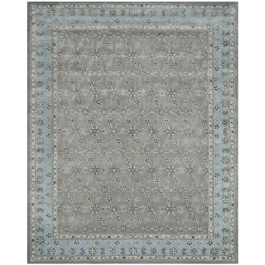 SAFAVIEH Bella BEL932A Handmade Silver / Light Blue Rug Image 1