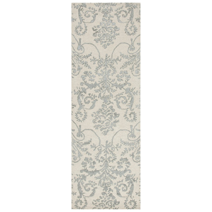 SAFAVIEH Bella BEL917A Handmade Ivory / Grey Rug Image 5