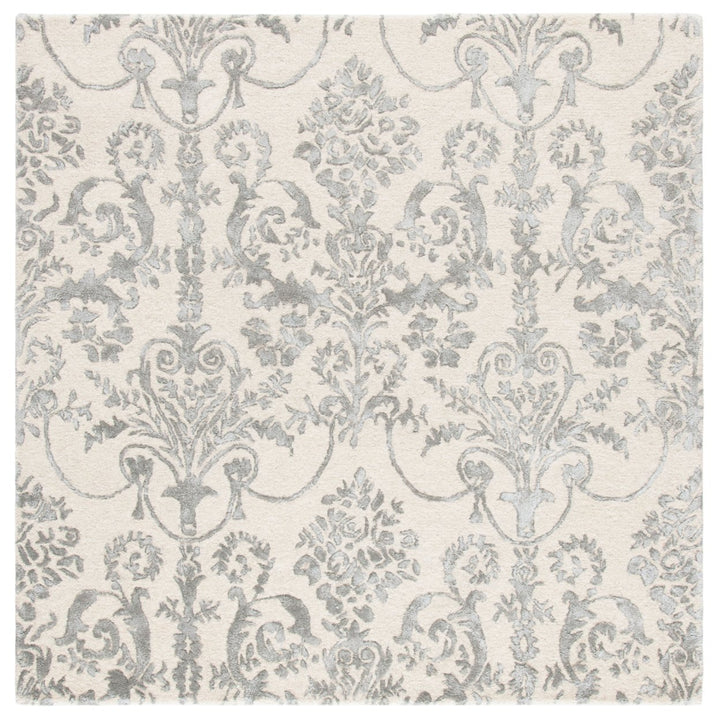 SAFAVIEH Bella BEL917A Handmade Ivory / Grey Rug Image 6