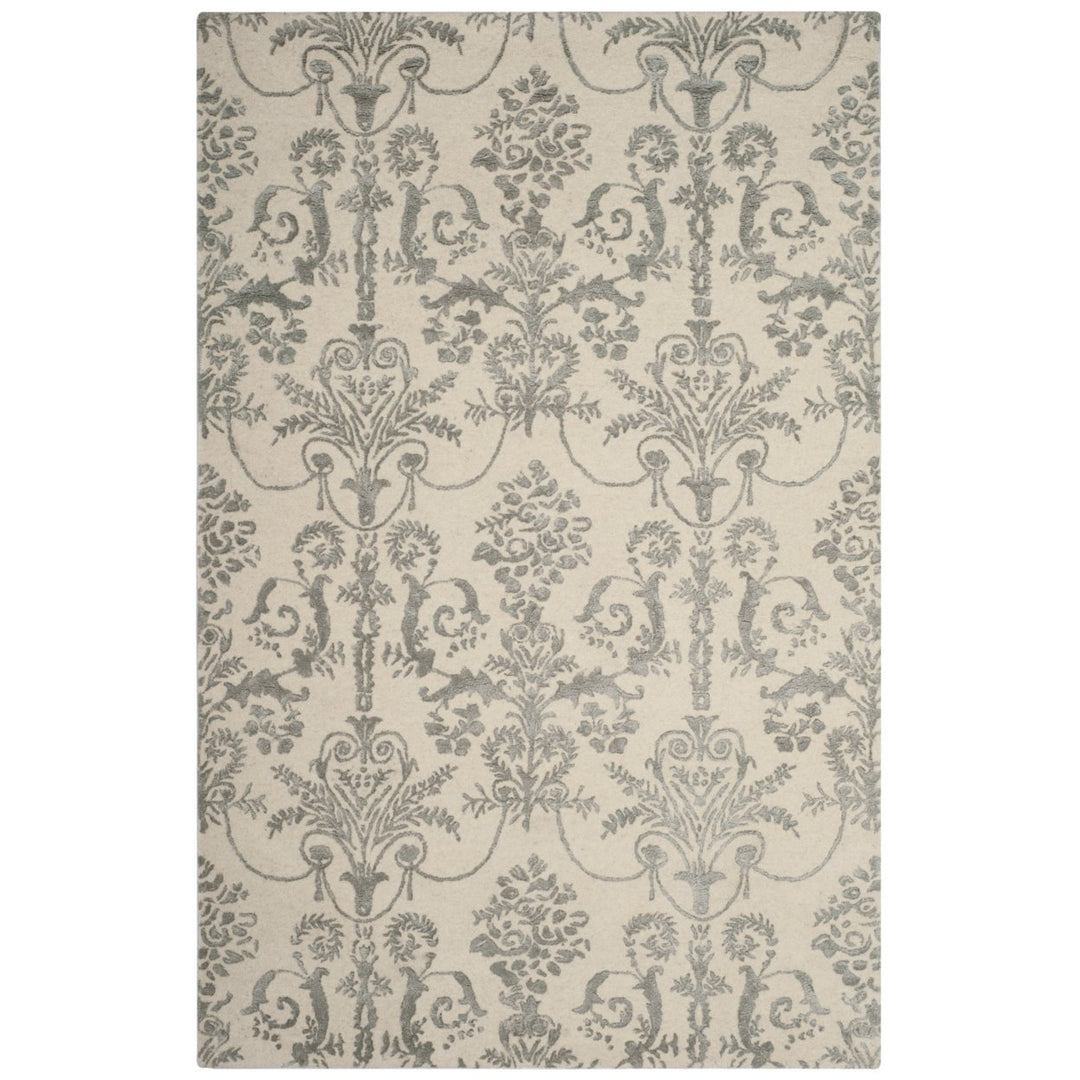 SAFAVIEH Bella BEL917A Handmade Ivory / Grey Rug Image 10