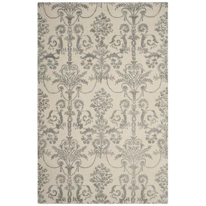 SAFAVIEH Bella BEL917A Handmade Ivory / Grey Rug Image 10