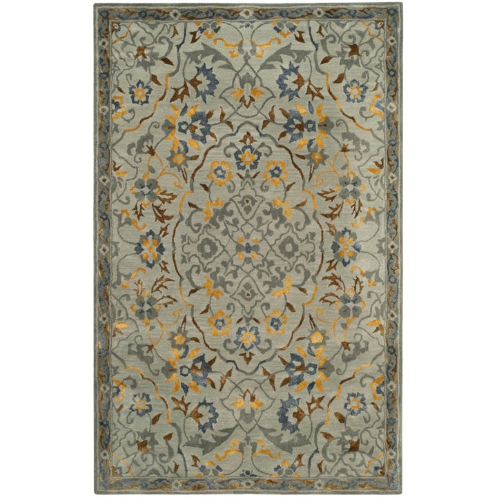 SAFAVIEH Bella Collection BEL973A Handmade Grey/Gold Rug Image 4