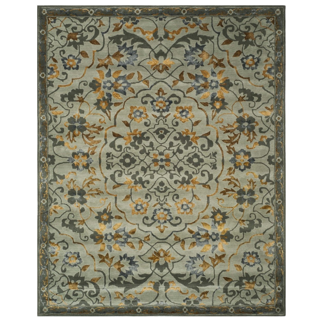 SAFAVIEH Bella Collection BEL973A Handmade Grey/Gold Rug Image 5