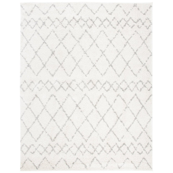 SAFAVIEH Berber Shag BER165C Cream / Light Grey Rug Image 8