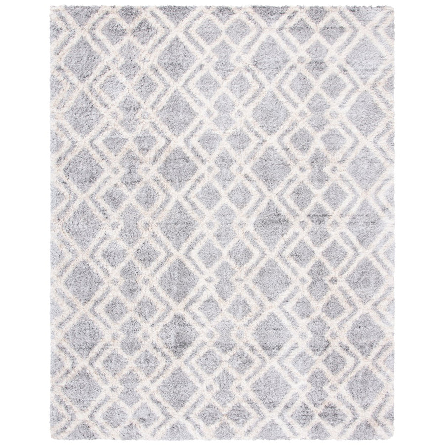 SAFAVIEH BER213G Berber Shag 200 Grey / Cream Image 1