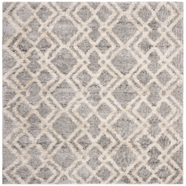 SAFAVIEH BER213G Berber Shag 200 Grey / Cream Image 4