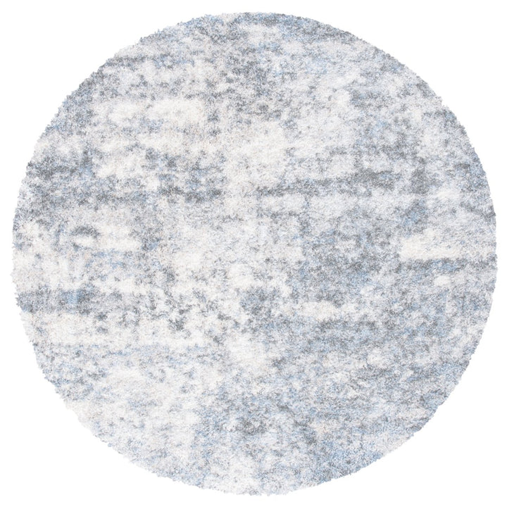 SAFAVIEH Berber Shag Collection BER274A Ivory / Grey Rug Image 1