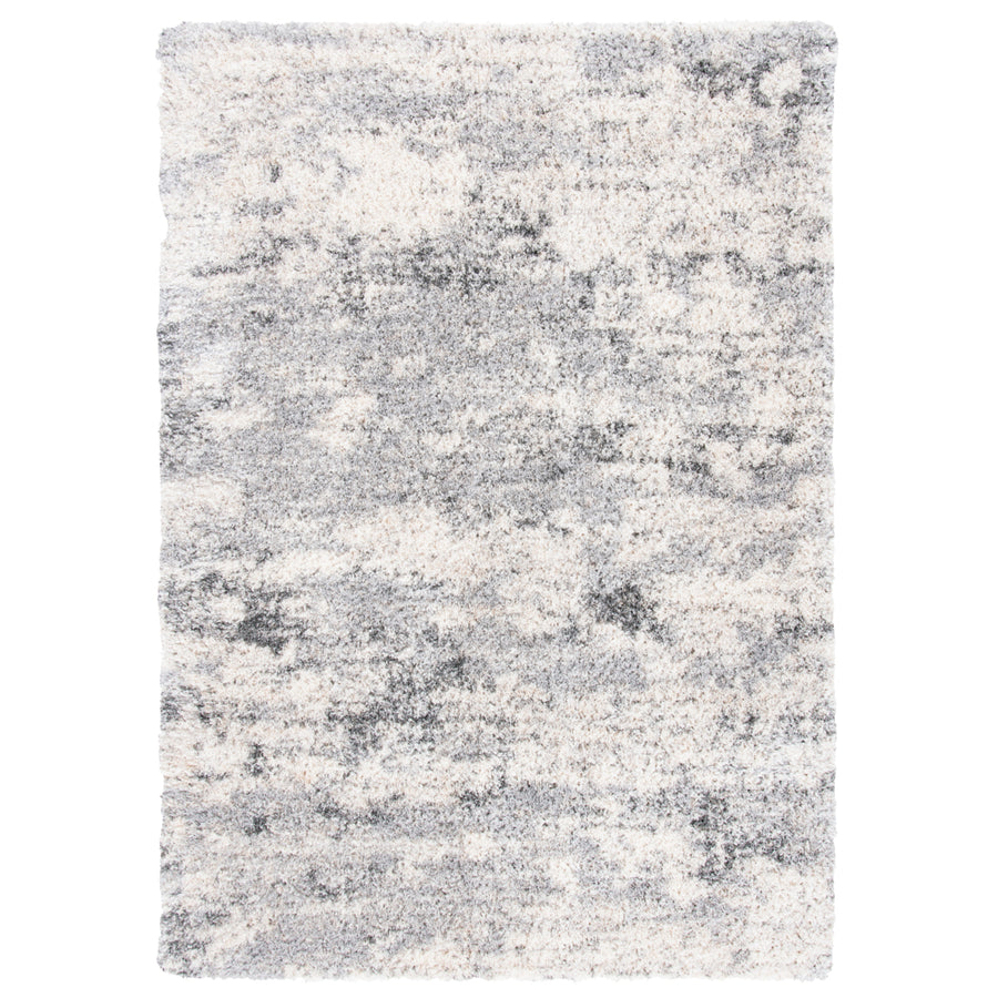 SAFAVIEH Berber Shag Collection BER272A Ivory / Beige Rug Image 1