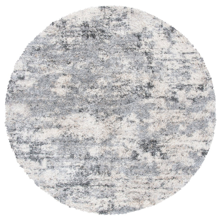 SAFAVIEH Berber Shag Collection BER272A Ivory / Beige Rug Image 4