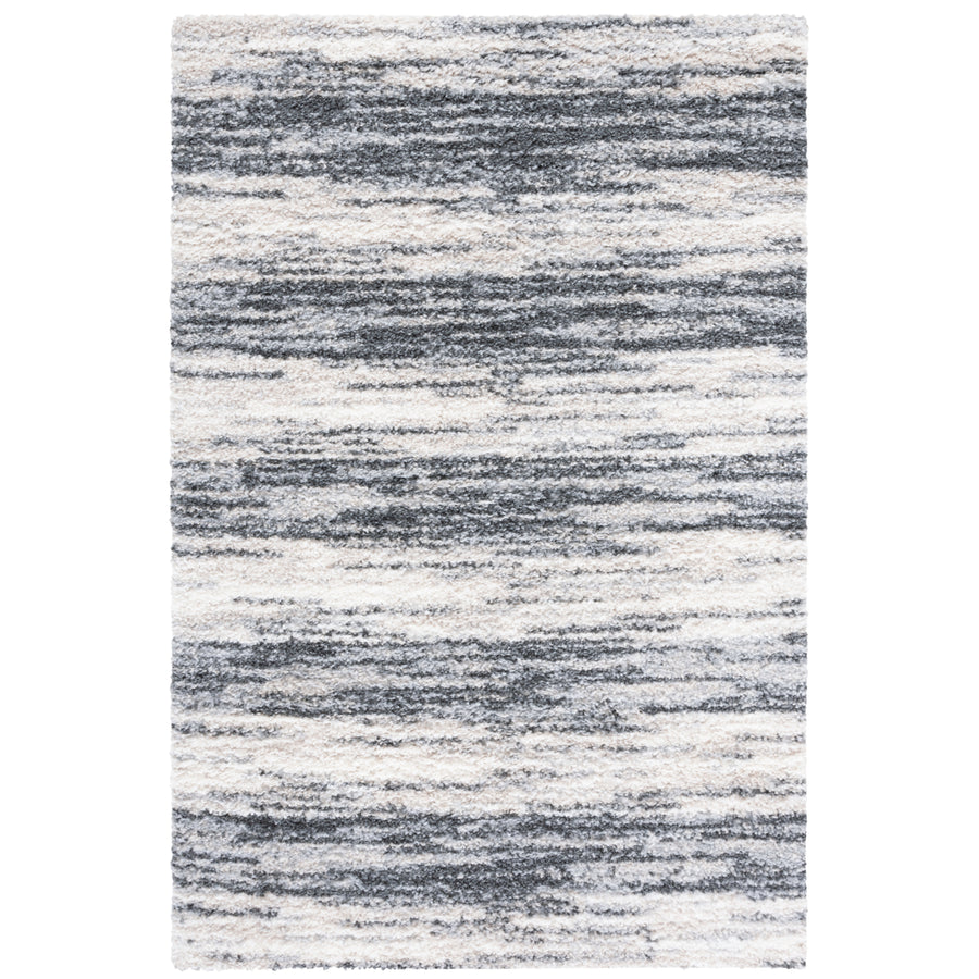 SAFAVIEH Berber Shag BER412H Charcoal / Grey Rug Image 1