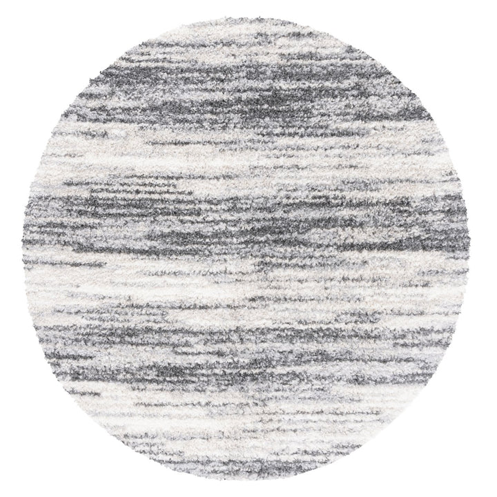 SAFAVIEH Berber Shag BER412H Charcoal / Grey Rug Image 1