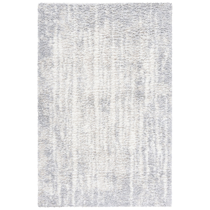 SAFAVIEH Berber Shag Collection BER416F Grey / Ivory Rug Image 1