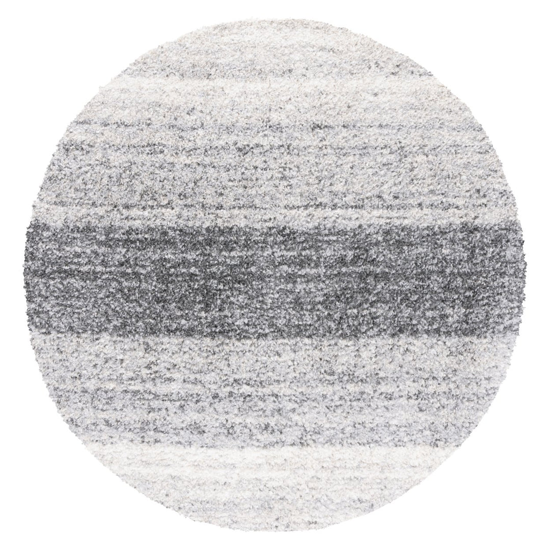 SAFAVIEH Berber Shag BER414F Grey / Charcoal Rug Image 1